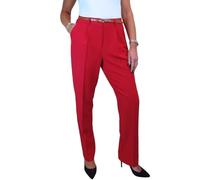 Pantalon À Jambes Fuselées pour Femmes, Taille Haute, pour Le Travail en Soirée Et Au Bureau Rouge 36-50 (44)