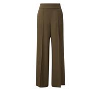 Pantalon à jambes larges avec bavette et ceinture élastiquée à l'arrière femme COMMA Vert 34