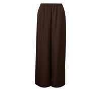 Pantalon Ã jambes larges en satin brillant femme COMMA Marron 46