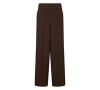 Pantalon à jambes larges et rayures contrastées femme COMMA Marron 40 Long