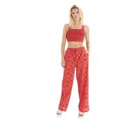 Pantalon Ã motifs gÃ©omÃ©triques femme 24 Colours Rose 40