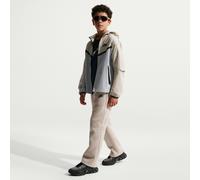 Pantalon à ourlet ouvert Nike Tech Fleece pour ado Cream II/Noir/Noir XL