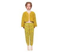 Pantalon à paillettes pour enfants (filles/garçons) en tissu léger et flexible pour les fêtes, les séances photo et le quotidien, mouvement facile