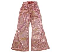 Pantalon à paillettes pour filles - Pantalon long métallisé - Taille haute - Pantalons d'été ample - Grandes tailles - Pantalons à paillettes métallique, danse du ventre pour carvanal et de yoga