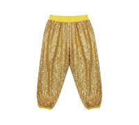 Pantalon à paillettes scintillantes pour enfants - Extensible dans les 4 sens - Taille élastique - Boutons de taille élastique - Ne perd pas ses poils - Legging à paillettes - Pour la danse et les