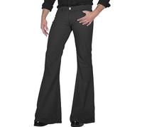 Pantalon À Pattes D'Éléphant Homme Vintage Évasé Disco Des Années 70 Slim Cargo Casual Chic Patte D'Elephant Coupe Ajustée Pantalon De Travail