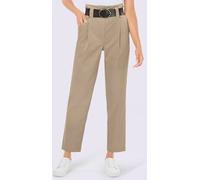 Pantalon à pinces qualité tissée - Creation L - beige BEIGE 25