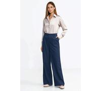 Pantalon Ã plis rayÃ© femme Nife Bleu 38