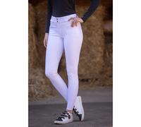 Pantalon Ã©quitation full grip femme PÃ©nÃ©lope Majestic Blanc 40