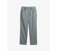 Superdry Pantalon Mid Rise Straight Stripe Pants Gris Femme 30/30