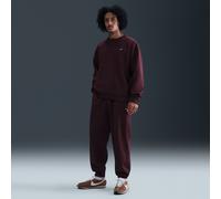 Pantalon à revers en Fleece Nike Solo Swoosh pour homme Burgundy Crush/Burgundy Crush/Blanc M