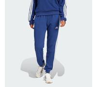 Pantalon à revers French terry 3 bandes Essentials Dark Blue / White S
