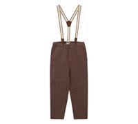 Pantalon Ã structure chevrons avec bretelles avec rÃ©glage de la taille enfant s.Oliver Marron 8 ans