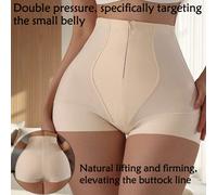Pantalon à taille haute avec fermeture éclair pour femmes, gaine de contrôle du ventre, leggings de modelage du corps, culotte sans couture pour affiner le ventre, sous-vêtements de resserrement de la
