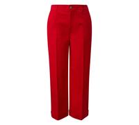 Pantalon à taille haute en coton extensible avec plis pressés femme s.Oliver Rouge 34