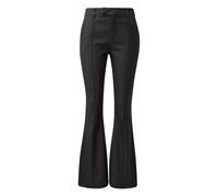 Pantalon évasé à fines rayures femme QS Gris 38x32