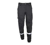 Pantalon ACTION bandes rétro-réfléchissantes Noir - CityGuard - Noir - #000000 - 54