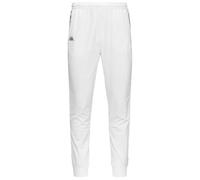 Pantalon ajusté KAPPA Grattoir Graphik - Blanc - Homme - Taille élastique - Bande latérale XXL