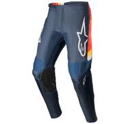 Alpinestars Fluid Corsa Pantalon de motocross, rouge-bleu-jaune, taille 28 pour homme