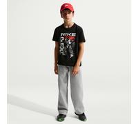 Pantalon ample à ourlet ouvert Nike pour enfant Dark Grey Heather/Blanc M