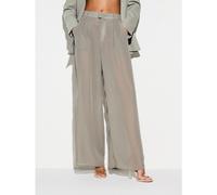 Pantalon ample à taille haute de couleur vert sauge pour femmes. Coupe taillée pour une tenue professionnelle et formelle, adapté pour le printemps, l'été et l'automne L,M,S,XL,XSTribalMousseline