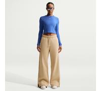 Pantalon ample à taille haute Nike Phoenix Fleece pour femme Linen/Sail XS (FR 34-36)