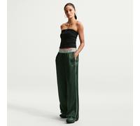 Pantalon ample en satin à taille mi-haute Nike pour femme Fir/Sail XS (FR 34-36)