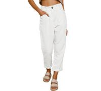 Pantalon Ample en Velours Côtelé pour Femme - Pantalon De Randonnée Femme Survêtement Couleur Pure Pantalons Outdoor Pant Décontracté Bottoms avec Deux Poches Pants Confortable Bottoms