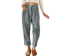 Pantalon Ample en Velours Côtelé pour Femme - Pantalon De Randonnée Femme Survêtement Couleur Pure Pantalons Outdoor Pant Décontracté Bottoms avec Deux Poches Pants Confortable Bottoms