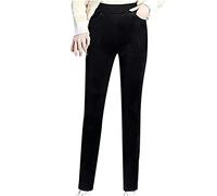 Pantalon Ample en Velours Côtelé pour Femme - Pantalon Taille Haute Femme Large Survêtement Confortable Pantalons Couleur Unie Bottoms Bas Épais Sarouel avec Deux Poches Survêtement Chic Pant