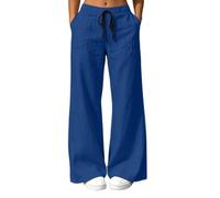 Pantalon Ample et décontracté, Long, léger et Respirant, avec Poches pour u | Pantalon Femme Taille Élastiquée Sans Bouton Leggings Fitness Mum Fendu Snow Motif Lilas Telephone Essentials Type Mat