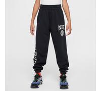 Nike Sportswear Club HJ3374-010 Pantalon Ample en Polaire pour Enfants Plus âgés (Fille) Noir/Blanc Taille S