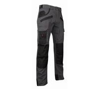 Pantalon de travail multipoches à genouillères Gris/Noir 1261 ARGILE - LMA