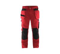Blaklader 15551860 Pantalon d'artisan, Rouge/Noir, taille C148