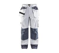 Pantalon artisan bicolore Blåkläder 1503 Blanc/Gris clair Blaklader - 150318601094C 42