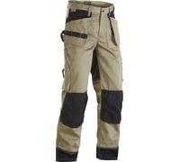 Pantalon Artisan bicolore poches libres-Beige-Noir-T 56