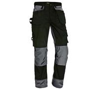 Pantalon Artisan bicolore poches libres-Noir-Gris-T 50