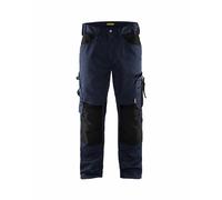 Pantalon artisan sans poches flottantes Blåkläder 1556 Marine foncé/Noir Blaklader - 155618608699C