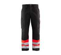 Blaklader 15641811 Pantalon haute visibilité, noir/rouge, taille C50