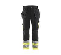Pantalon Artisan haute-visibilité Blåkläder 1529 Noir/Jaune fluo Blaklader - 152913709933C 58
