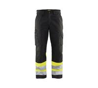 Pantalon artisan haute visibilité Blåkläder 1564 Noir/Jaune fluo Blaklader - 156418119933C 42