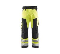 Pantalon artisan haute visibilité Blåkläder 1566 Jaune fluo/Noir Blaklader - 156618113399C 50