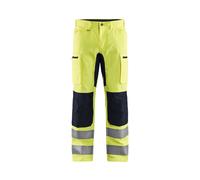 Pantalon artisan haute-visibilité +stretch Blåkläder 1585 Jaune fluo/Noir Blaklader - 158518113399C 46