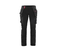 Pantalon artisan stretch 4D femme Blåkläder 7192 Noir/Rouge Blaklader - 719216459956C 34