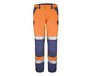 PANTALON ATEX HV 300 XP ESCORIAL ORANGE FLUO / MARINE MULTIRISQUES CEPOVETT - 22-9B72-8505-404 48/50 (L)