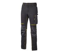 Pantalon Atom - Femme - Uppe145l - Noir Carbon Et Jaune