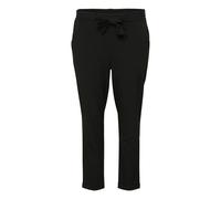 Kaffe Curve, Femme, Pantalons, Noir, Taille: 56 FR Pantalon Noir Ceinturé Slim-Leg