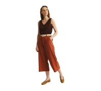 Pantalon avec ceinture tressÃ©e femme Greenpoint Marron 34