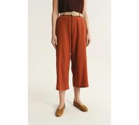 Pantalon avec ceinture tressÃ©e femme Greenpoint Marron 36