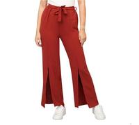 Pantalon avec fentes latérales et ceinture à nouer femme Cloud5ive M